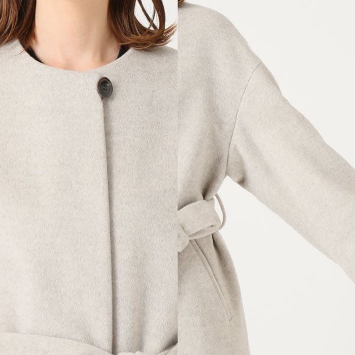 IENA】ロングスリットノーカラーコート - メルカリ