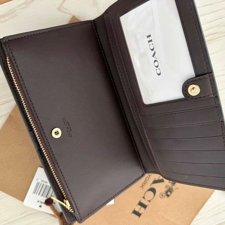 新品 上質レザー COACH　コーチ長財布 ブラック 新品未使用　正規品　セール