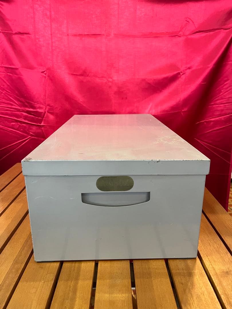 【アンティーク】スチール書類ケース インダストリアル 昭和レトロ 道具入れ