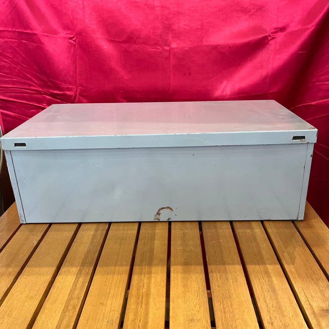 【アンティーク】スチール書類ケース インダストリアル 昭和レトロ 道具入れ