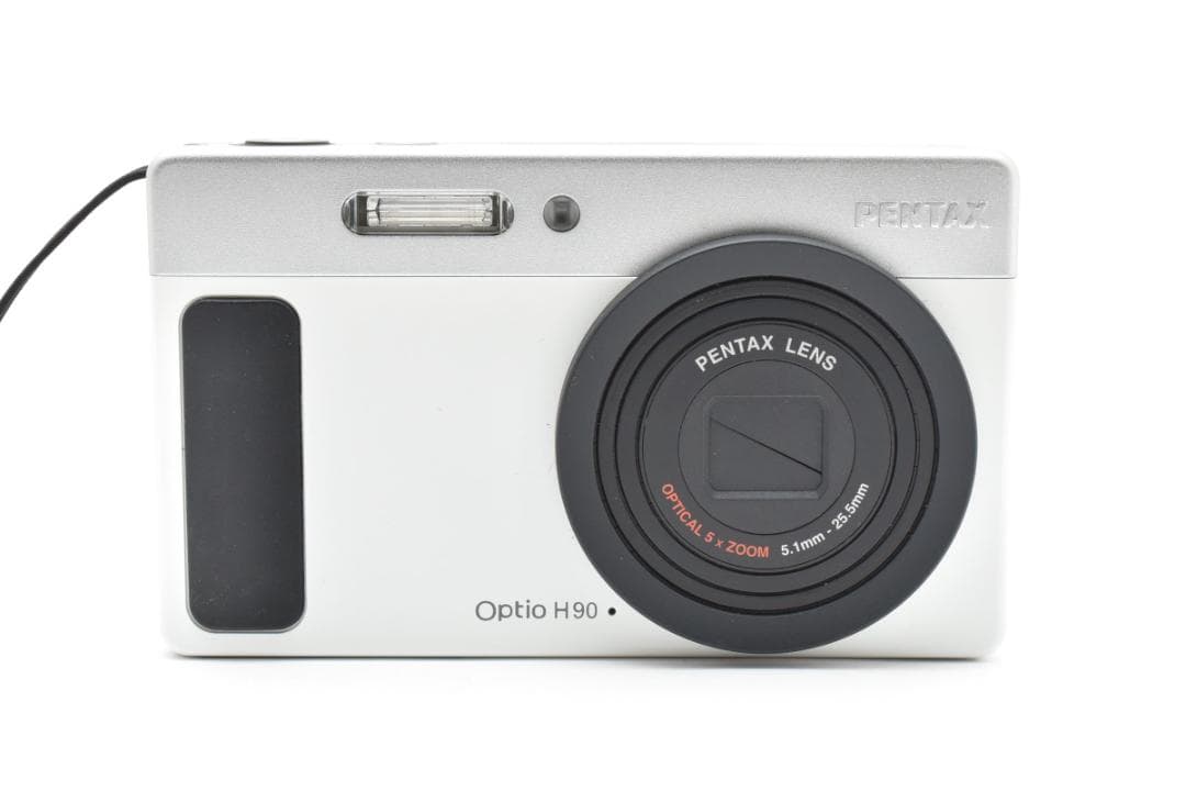 新品級　PENTAX Optio H90 ホワイトシルバー 箱 説明書 M697