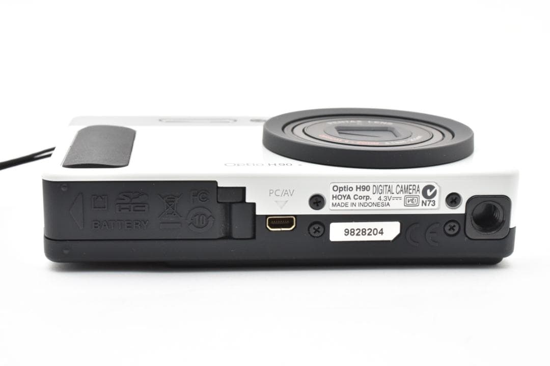 新品級　PENTAX Optio H90 ホワイトシルバー 箱 説明書 M697