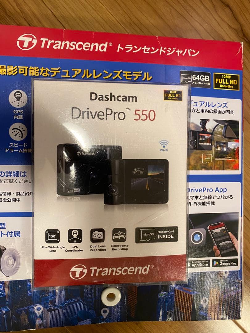 未使用品　Transcend DrivePro 550 ドライブレコーダー