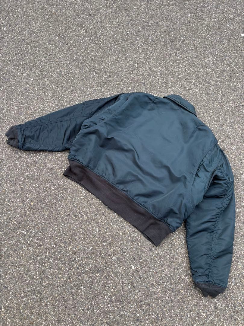 90s Schott CWU-R フライトジャケット ma-1 ダークグリーン