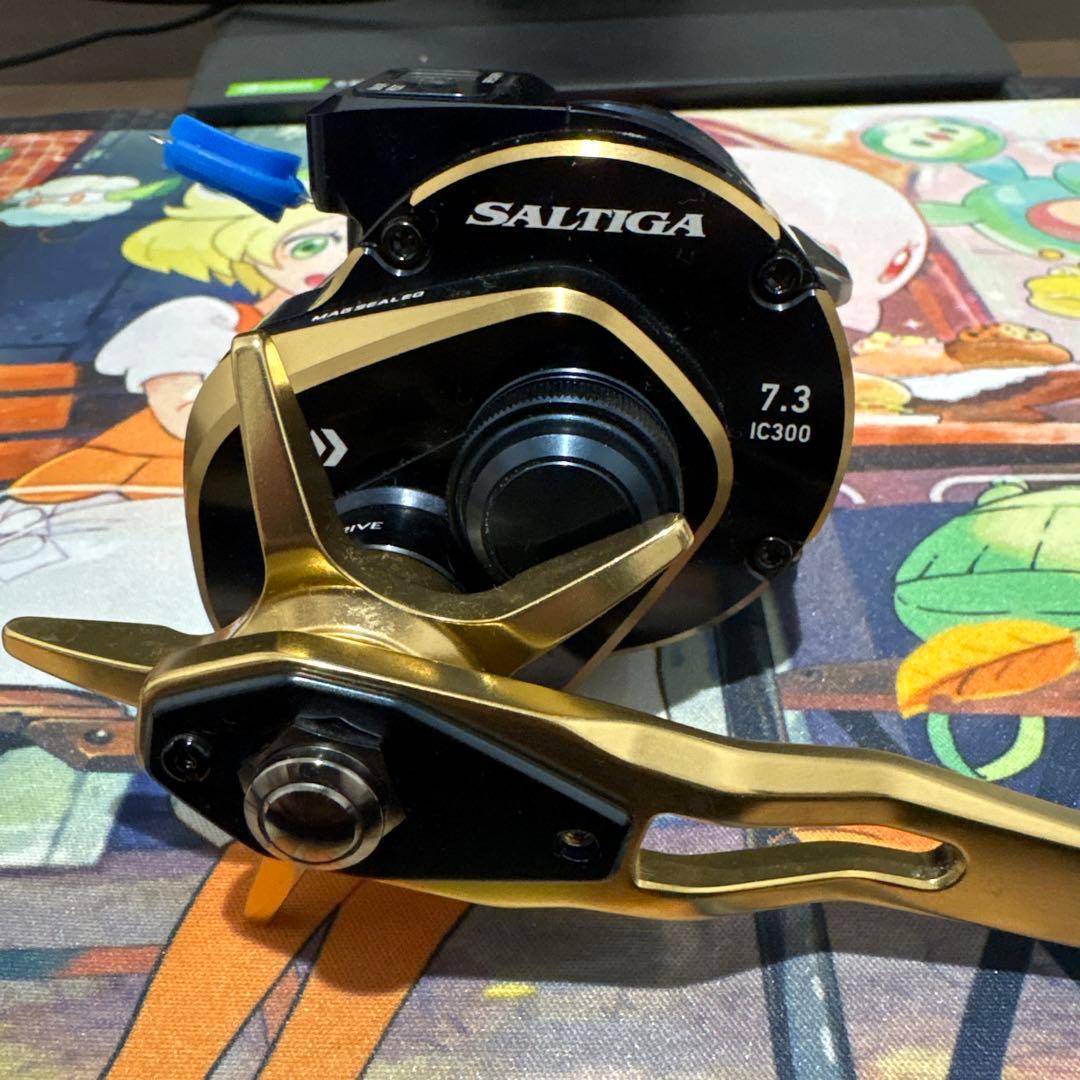 SALTIGA IC 300H-SJ リール　ライン付き