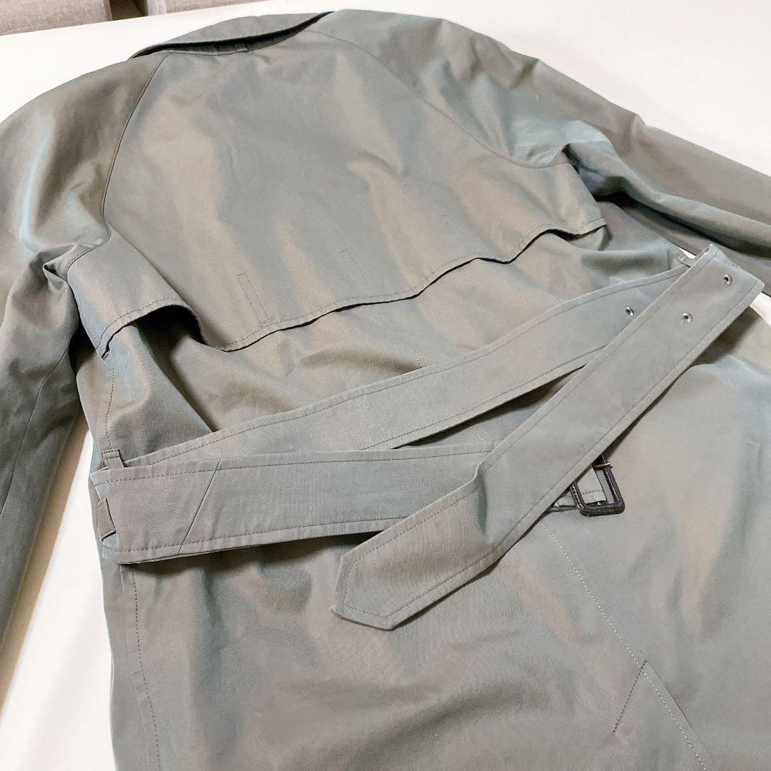 f*a様 極美品　アクアスキュータム　ステンカラーコート　ベージュ　チェック ラ