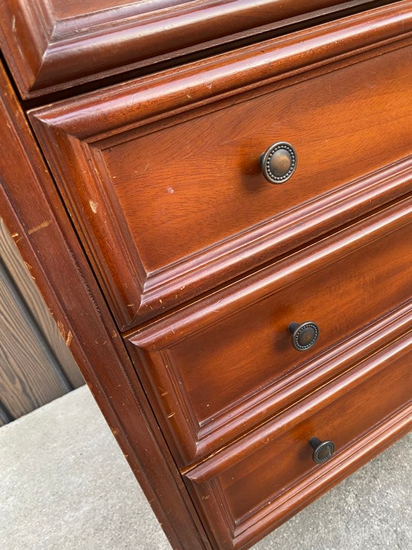 木製チェスト　サイドチェスト　引き出し　キャビネット　英国風