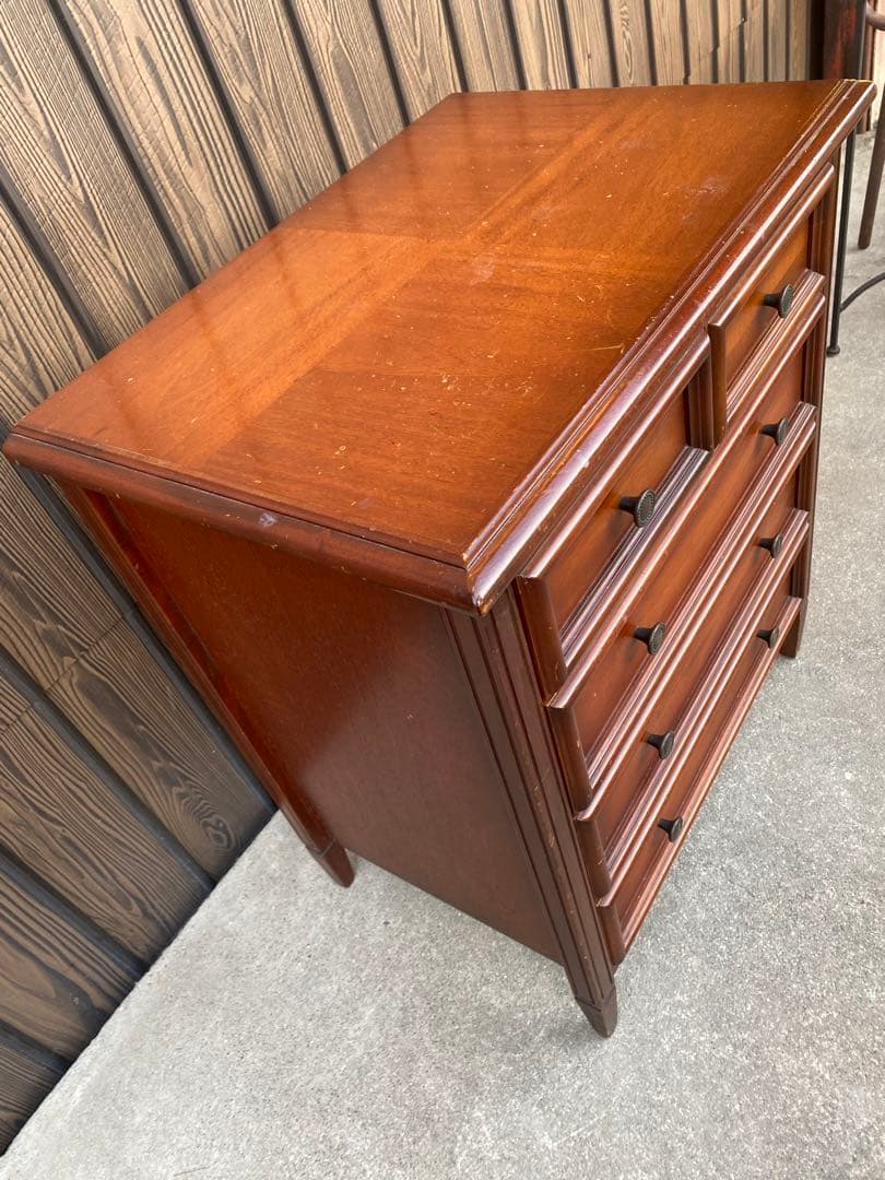 木製チェスト　サイドチェスト　引き出し　キャビネット　英国風