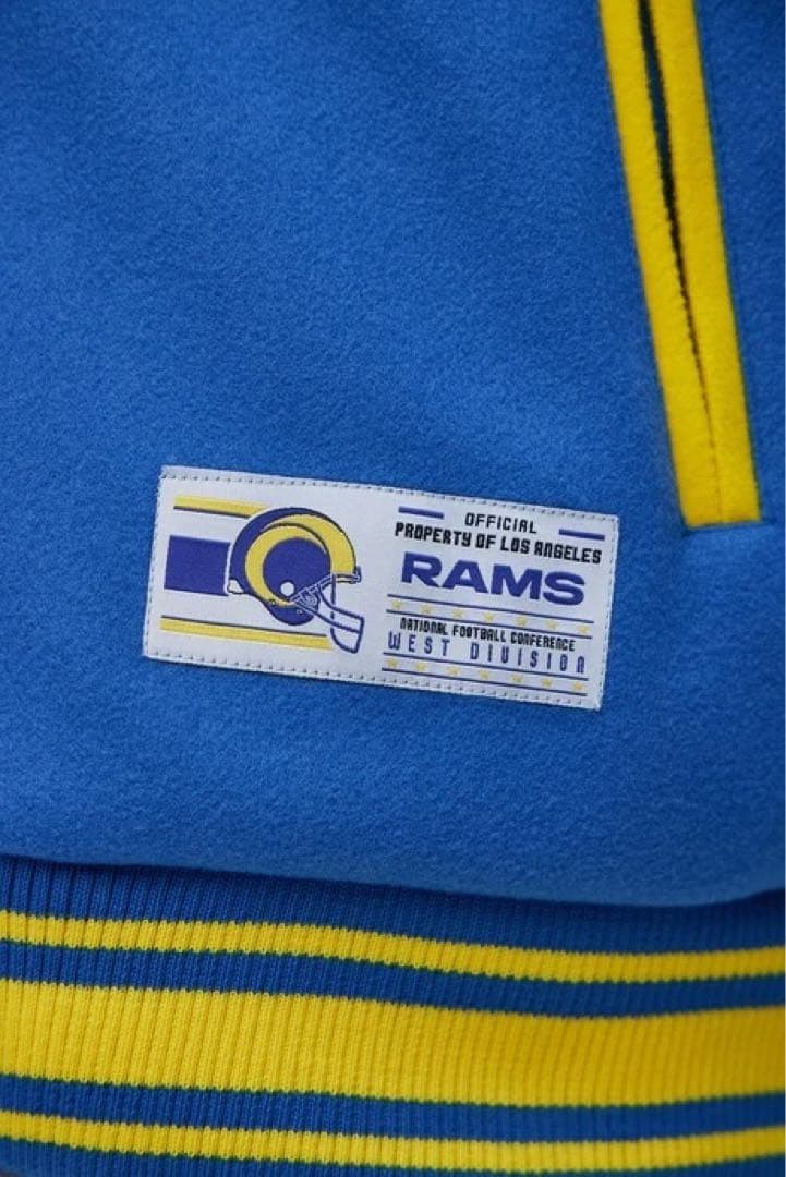 NFL RAMS ラムズ バーシティジャケット スタジャン M 公式 ブルー