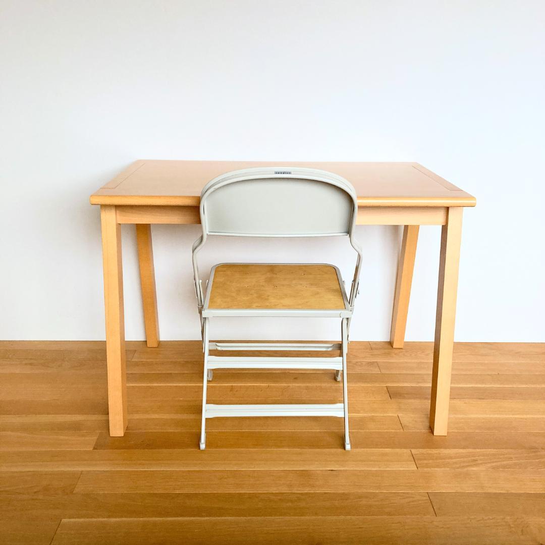 廃盤品無印良品ブナ材デスク学習机2010年製幅100x奥行き65cm