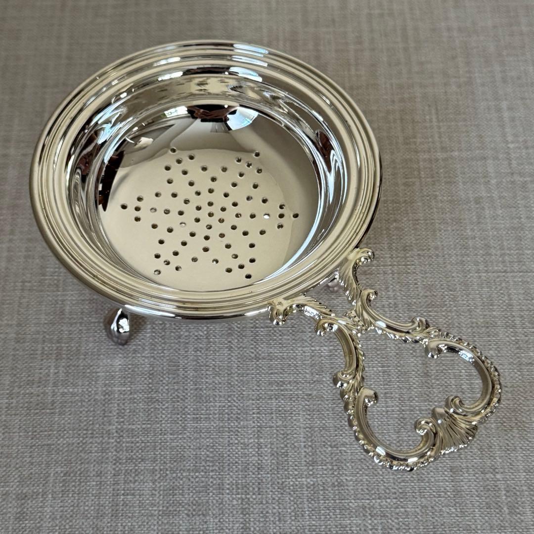 イタリア製 猫脚 シルバープレート ティーストレーナー Greggio Welcome to ギャラリー虎徹 WEB