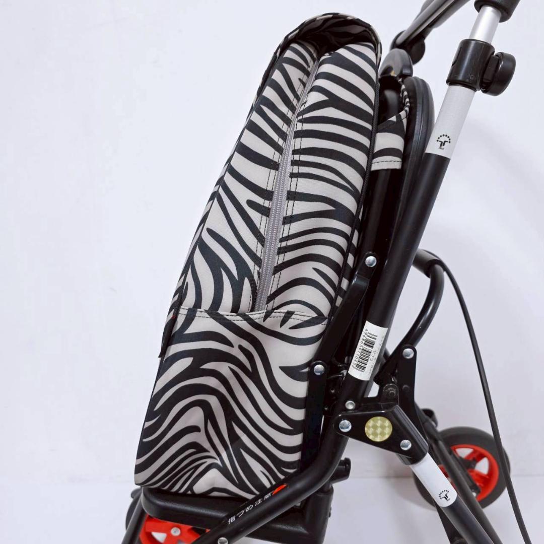 【未使用級】Withone ウィズワン サンカント ゼブラ 座面付 シルバーカー