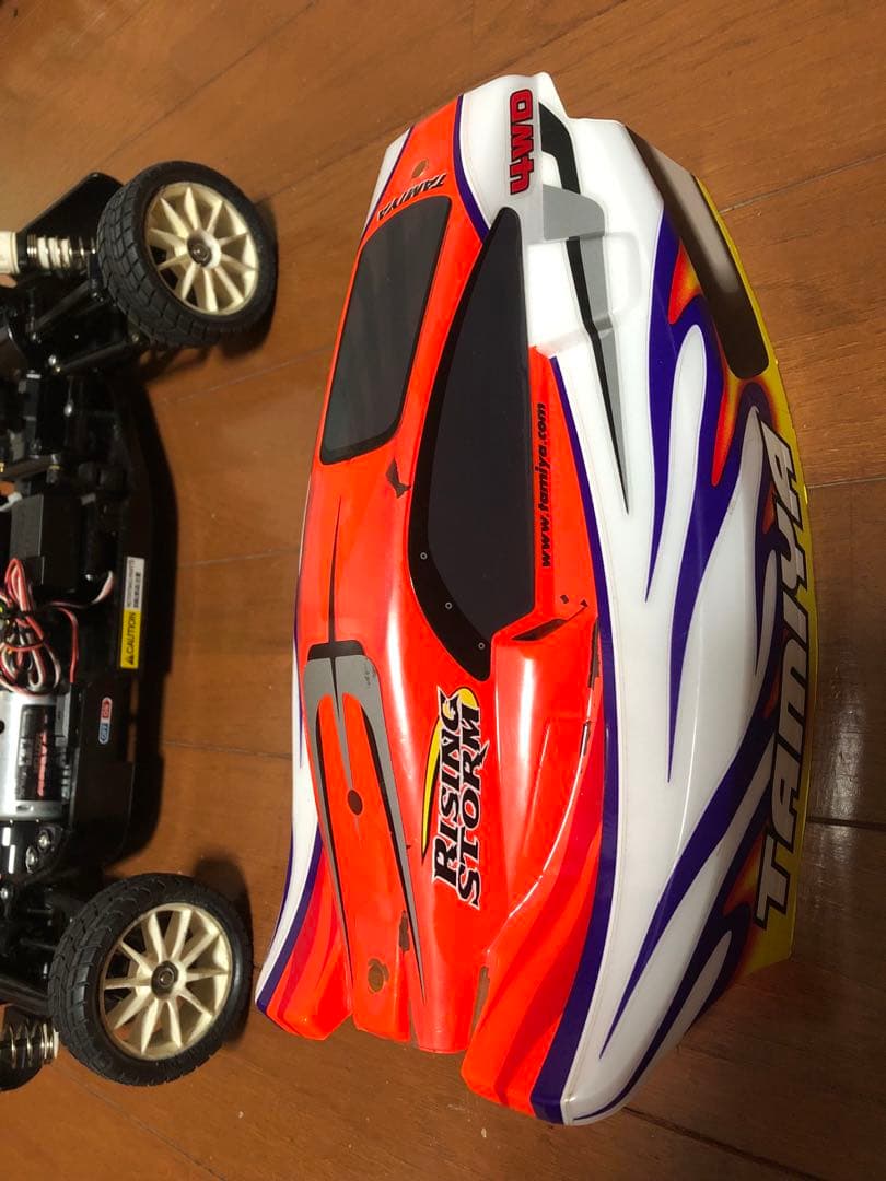 タイムセール田宮￼4WDDF-02 ライジングストーム予備タイヤ付￼2.4G一式