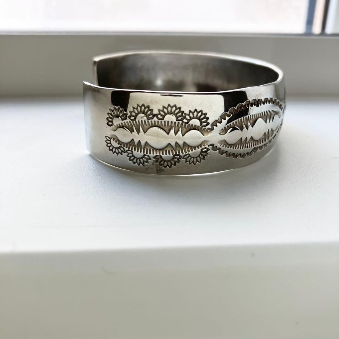 美品 Sterling H バングル シルバー インディアンジュエリー