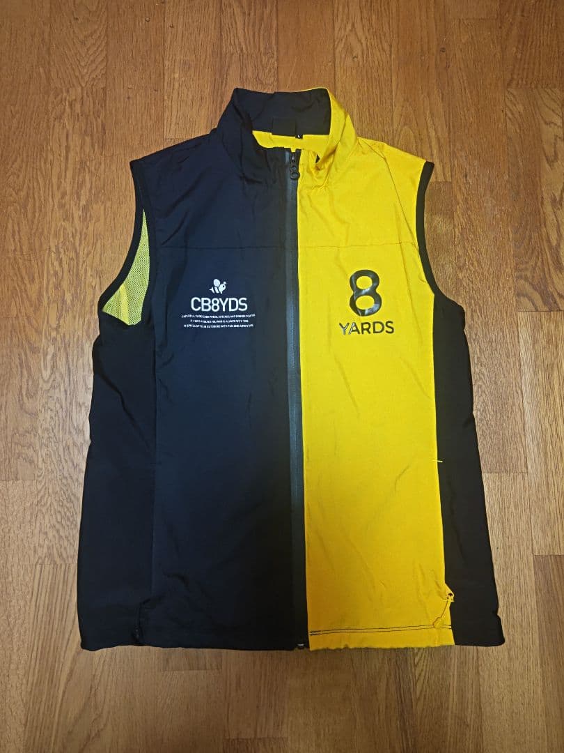 8YARDS ベスト 黒/黄色 ハチヤーズ サイズL 美品