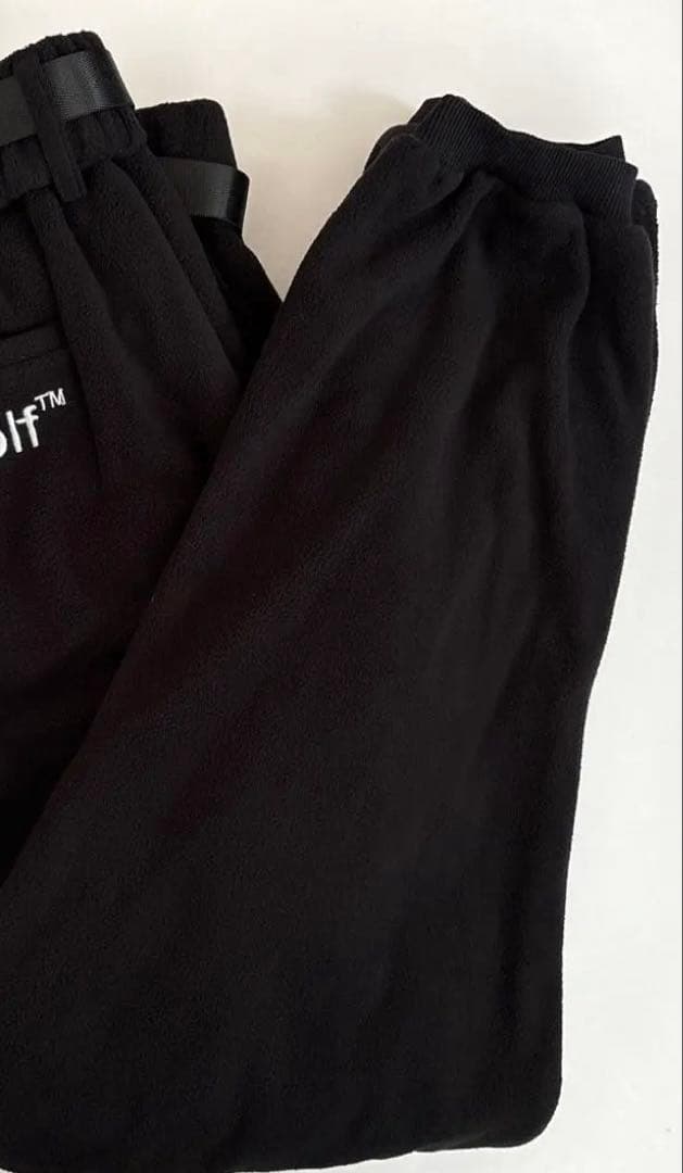 フォロー割引あり　完売品　キャプテンズヘルムゴルフ　フリースジョガーパンツ　黒M