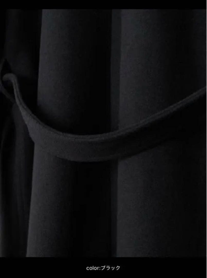 チェスターコート ロングコート 綺麗め カジュアル ブラック 「CLEL」