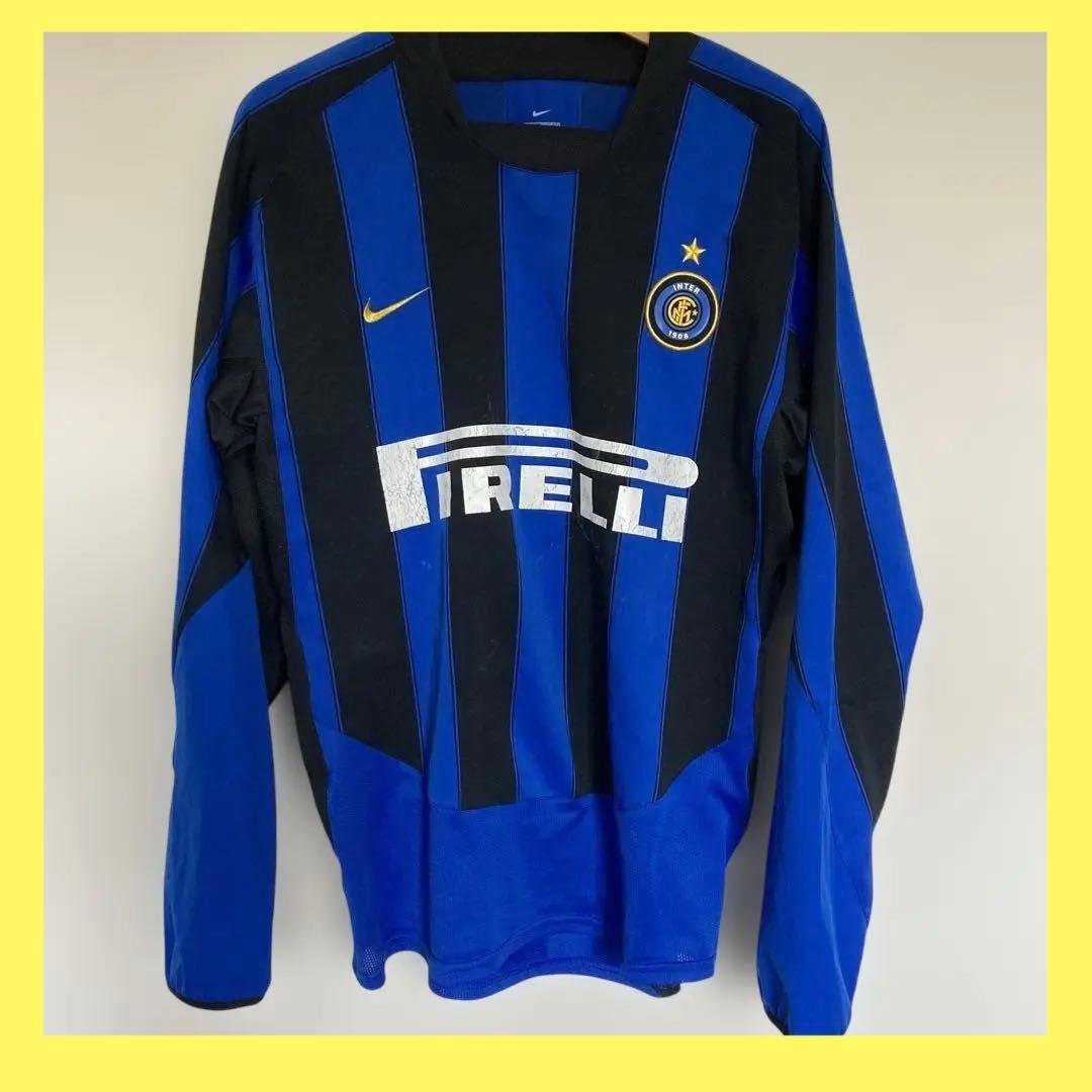 ナイキ　イタリアインテル　ジャージ 長袖77 サッカーユニフォーム　M NIKE