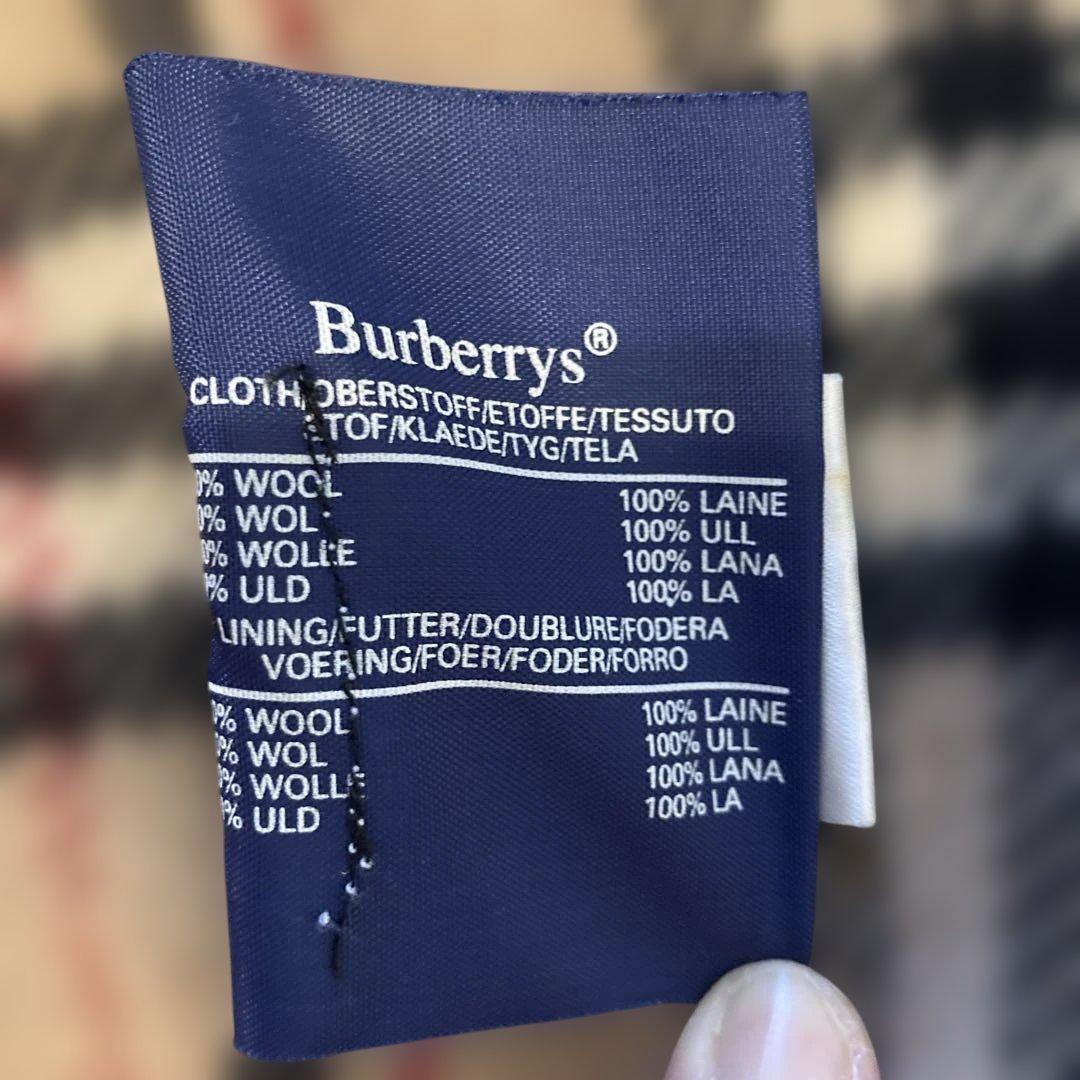 【コッペ&パティ】【美品】バーバリー　英国製　ダッフルコート　ノバチェック