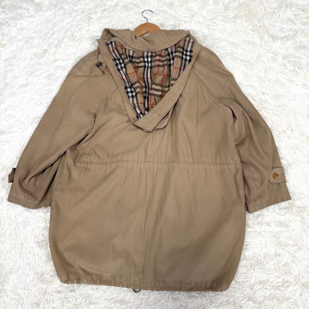 バーバリー Burberry 中綿ライナー付き モッズコート ノバチェック M