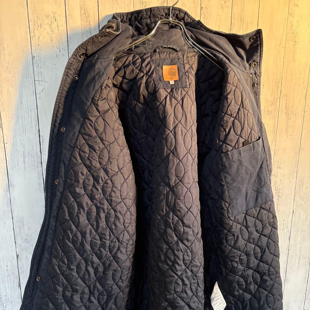 カーハート フィッシュテールパーカー 中綿ジャケット carhartt ネイビー