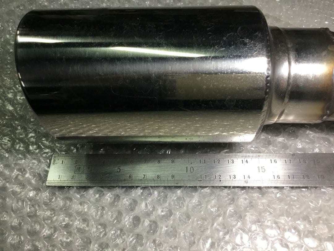 ABARTH 595 アバルト ワンオフマフラー ストレート出口90パイ 500