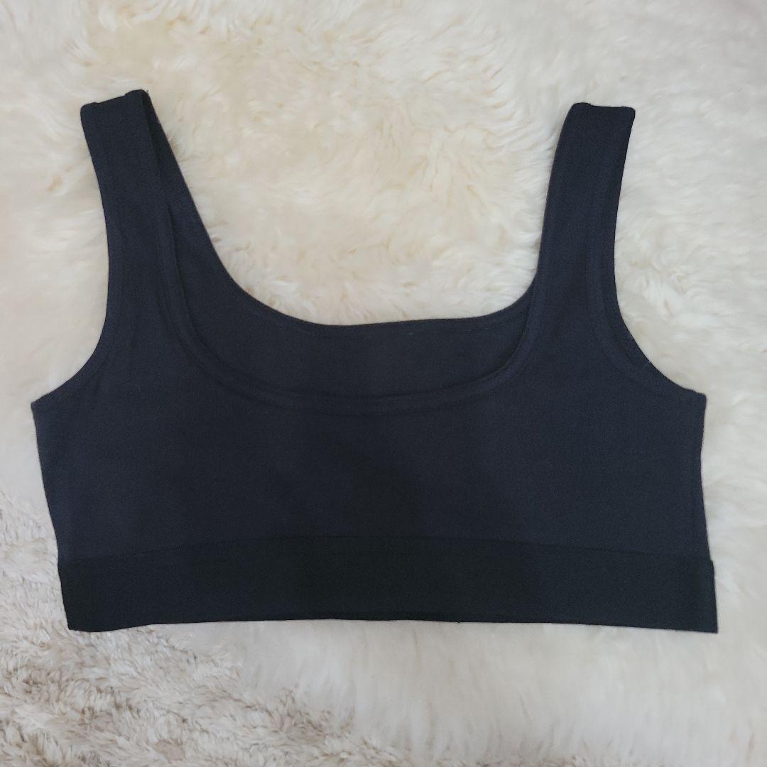 MARINE SERRE ブラック スポーツブラ