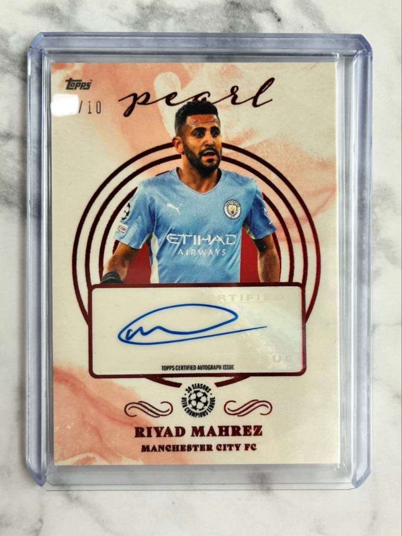 10シリ Auto マフレズ 2021-22 Topps マンチェスターシティ - メルカリ