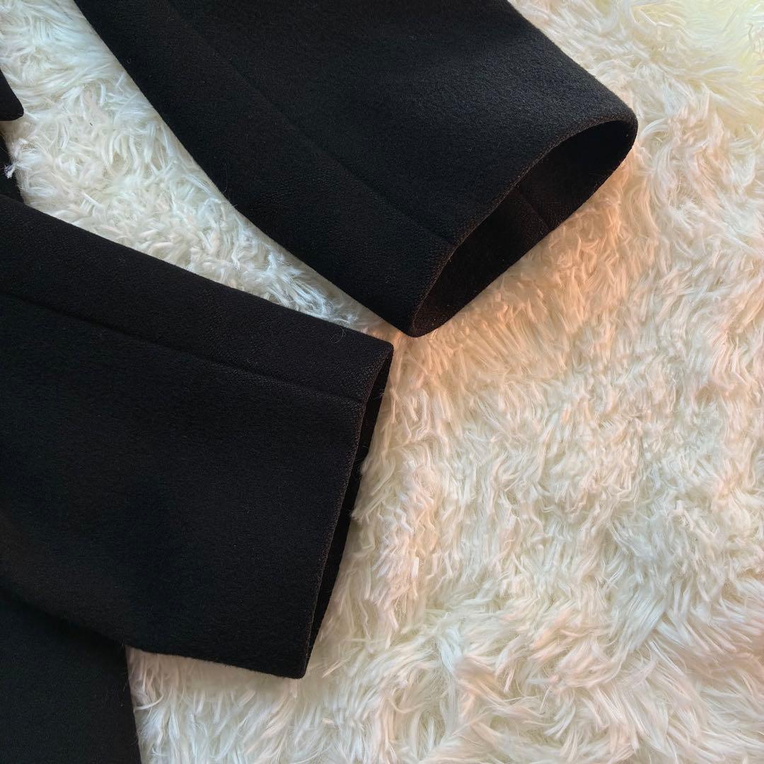 マッキントッシュ チェスターコート ウール カシミヤ混 白タグ38 M ブラック