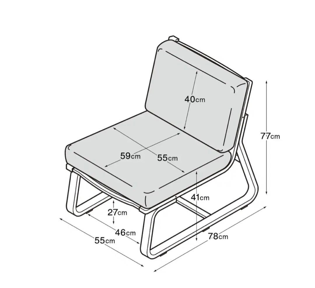 無印良品 リビングでもダイニングでもつかえるソファチェア・オーク材