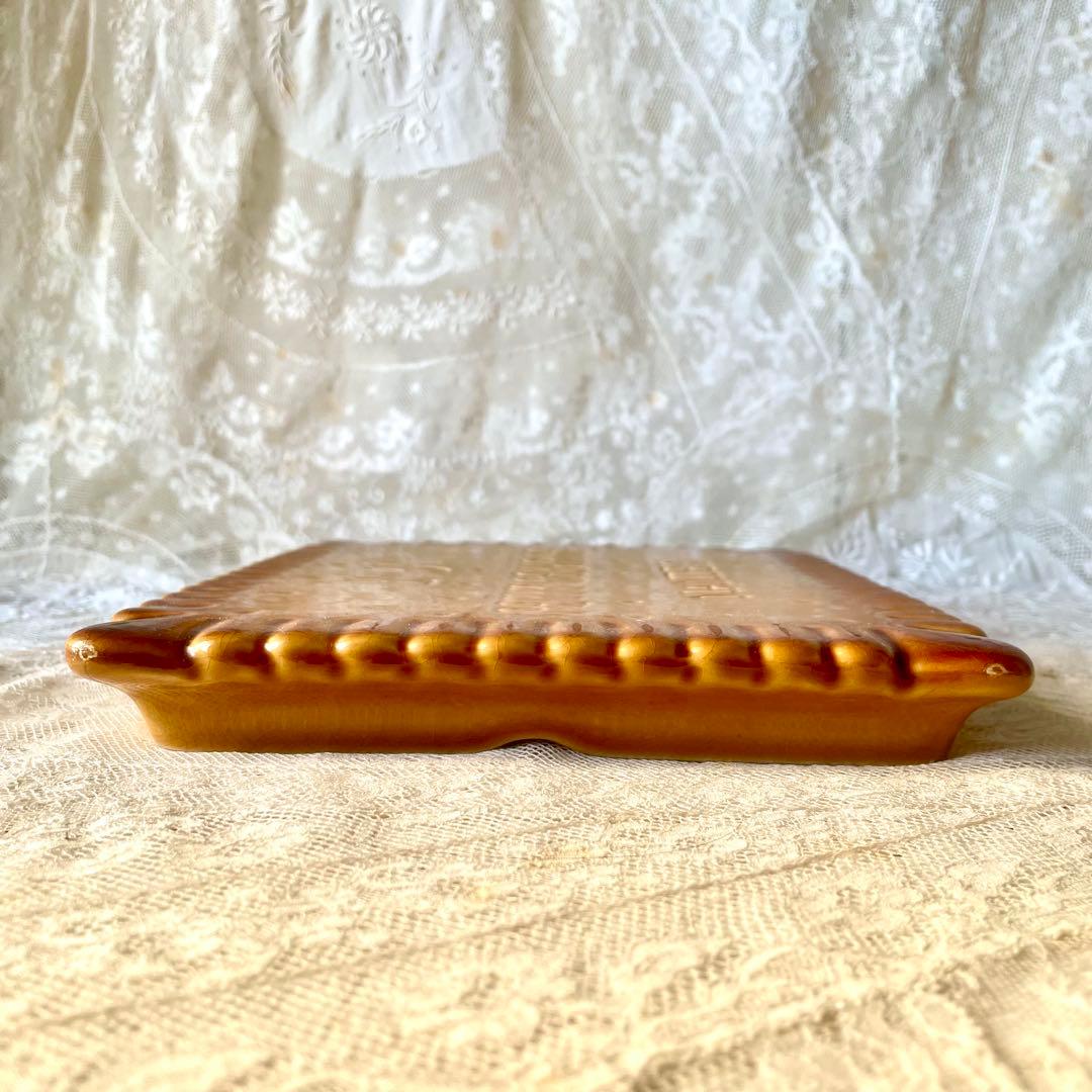 LUビスケット　陶器プレート　トリベット鍋敷き　フランスアンティークヴィンテージ