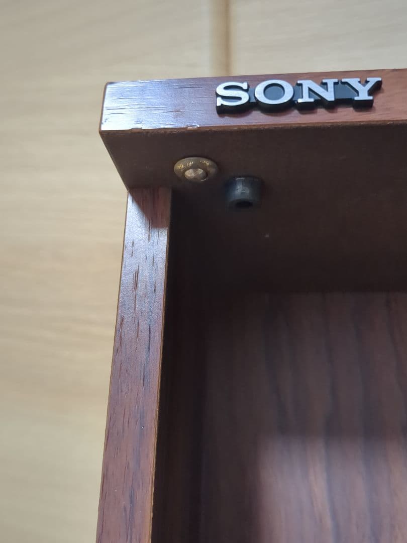 SONY　カセットラック　木製