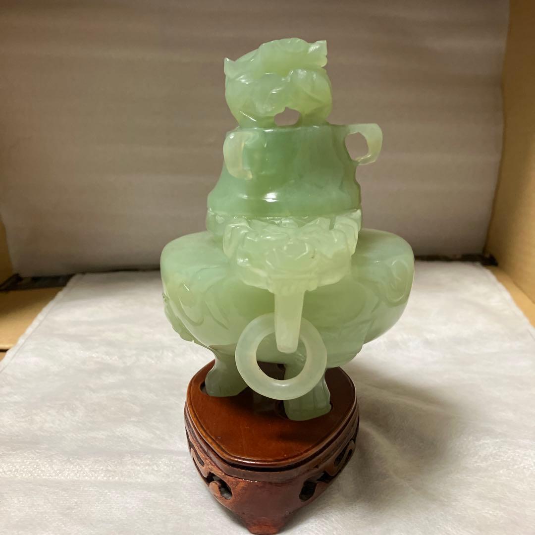 翡翠の香炉・中国翡翠工芸品専門店での購入品 - メルカリ