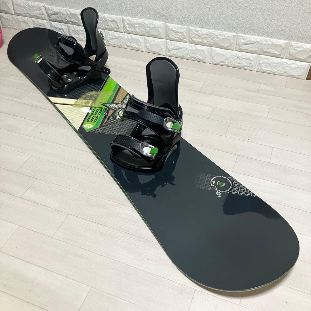 バック付/SALOMON SSIサロモン スノーボードセット155cm/バインM