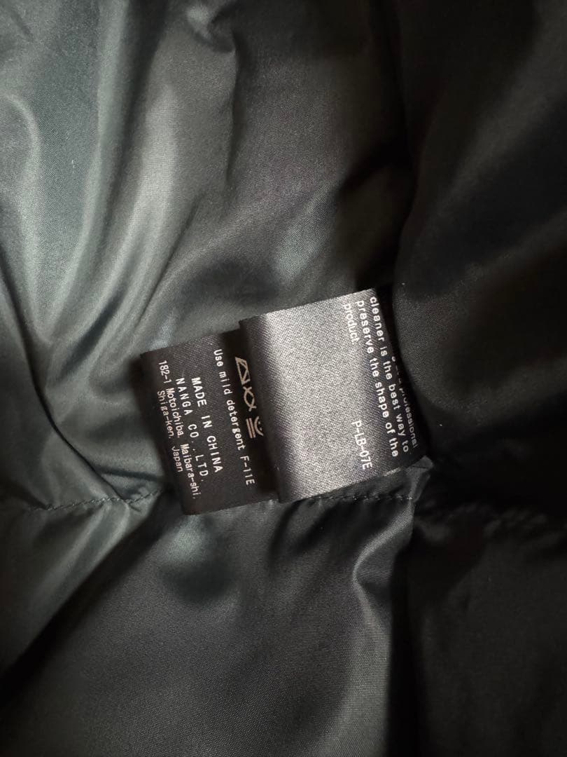 NANGA 黒 ダウンジャケット　Mサイズ