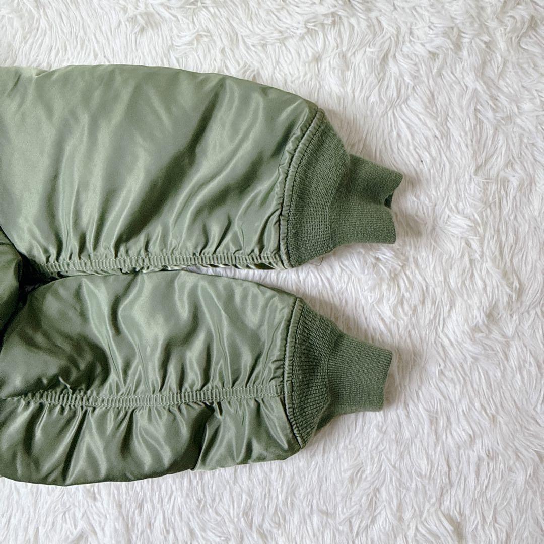 ✨美品✨ アルファ MA-1 フライトジャケット 緑 L 中綿 y2k 短丈