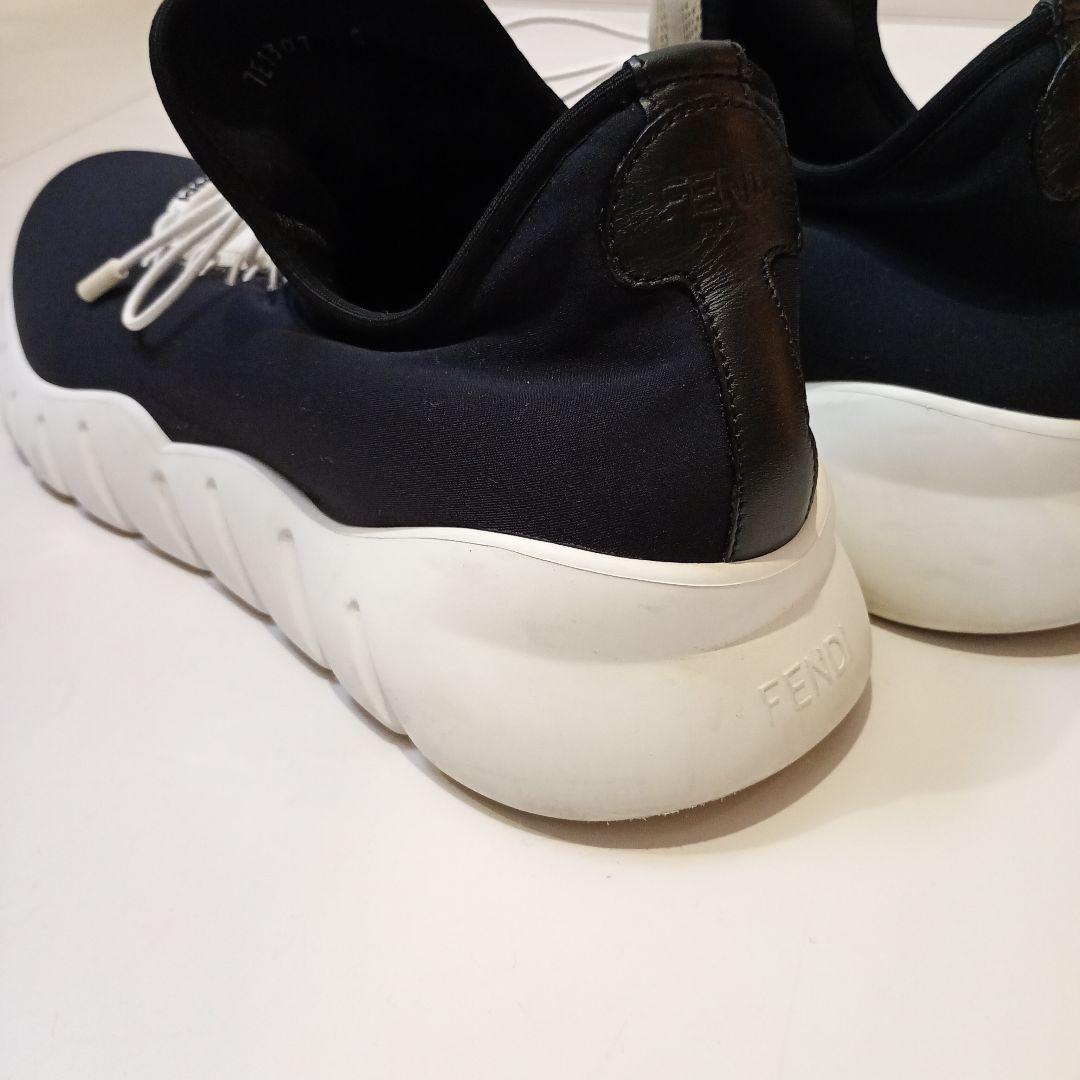 【希少・美品】FENDI　ローカットスニーカー　7E1307　ズッカ　バイカラー