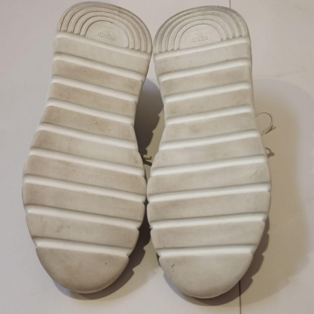 【希少・美品】FENDI　ローカットスニーカー　7E1307　ズッカ　バイカラー