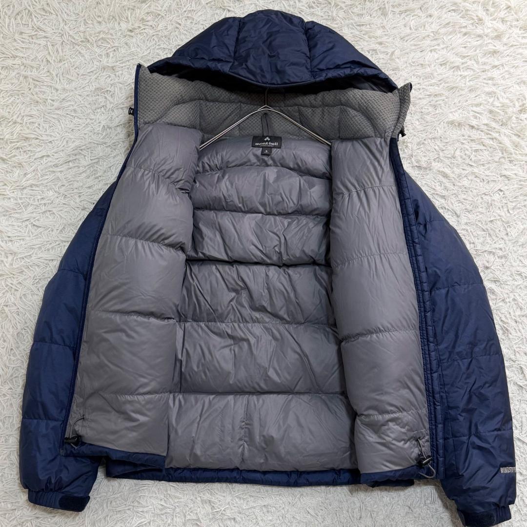 16805✨モンベル パーマフロストダウンパーカ ドローコード S ネイビー