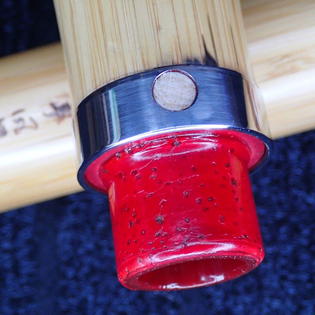 尺八 銘管 蝴蝶 1尺９寸(C♯管)七孔 品番0153