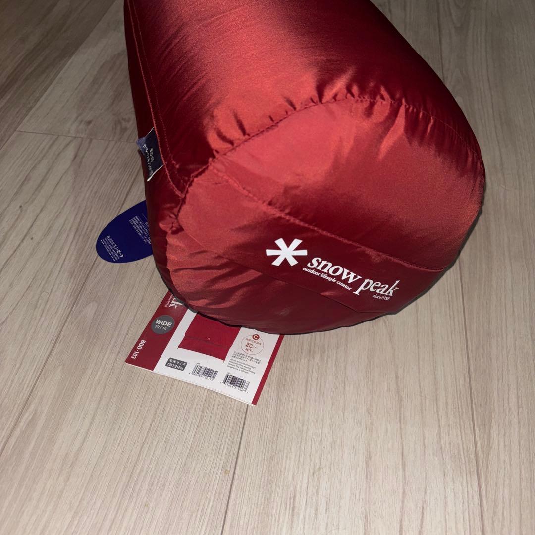 新品未使用　スノーピーク セパレート オフトンワイド 700 シュラフ 寝袋