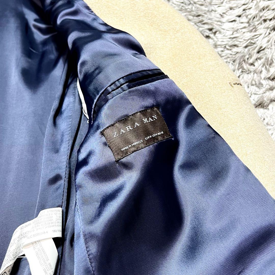 ZARA メンズ　 ウール　チェスターコート　ベージュ　M相当　未使用品