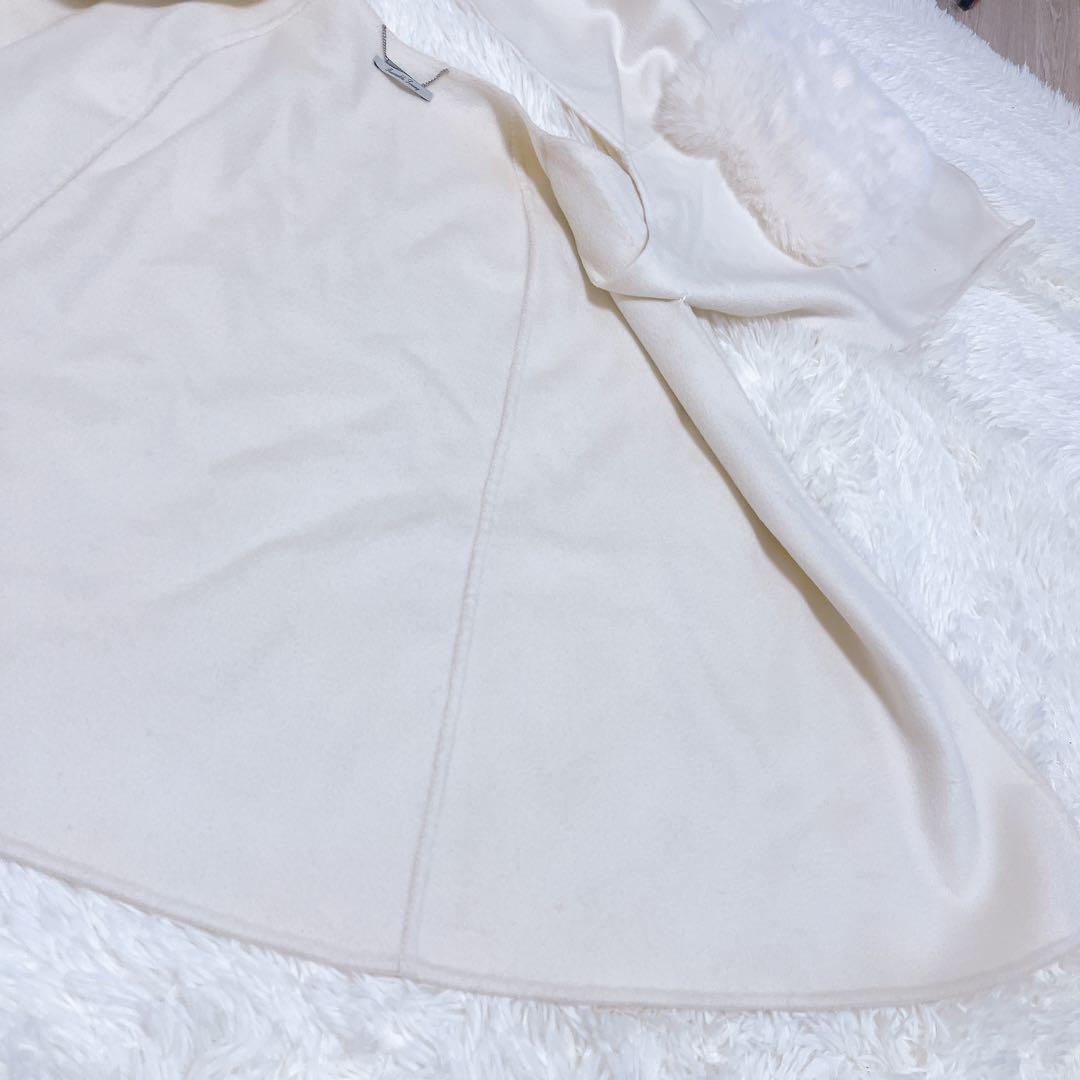 セルフォード ファーポケットリバーケープジャケット 23aw ホワイト