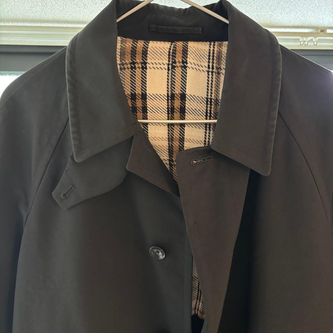 UNITED ARROWSウェザークロス ラグランスリーブ バルカラーコート