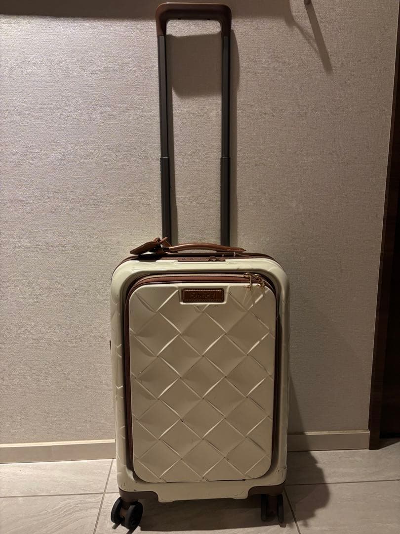 STRATIC スーツケース レザー&モア ミルク