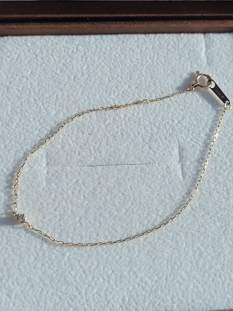 美品★Canal 4℃ K10 YG ブレスレット ダイヤモンド
