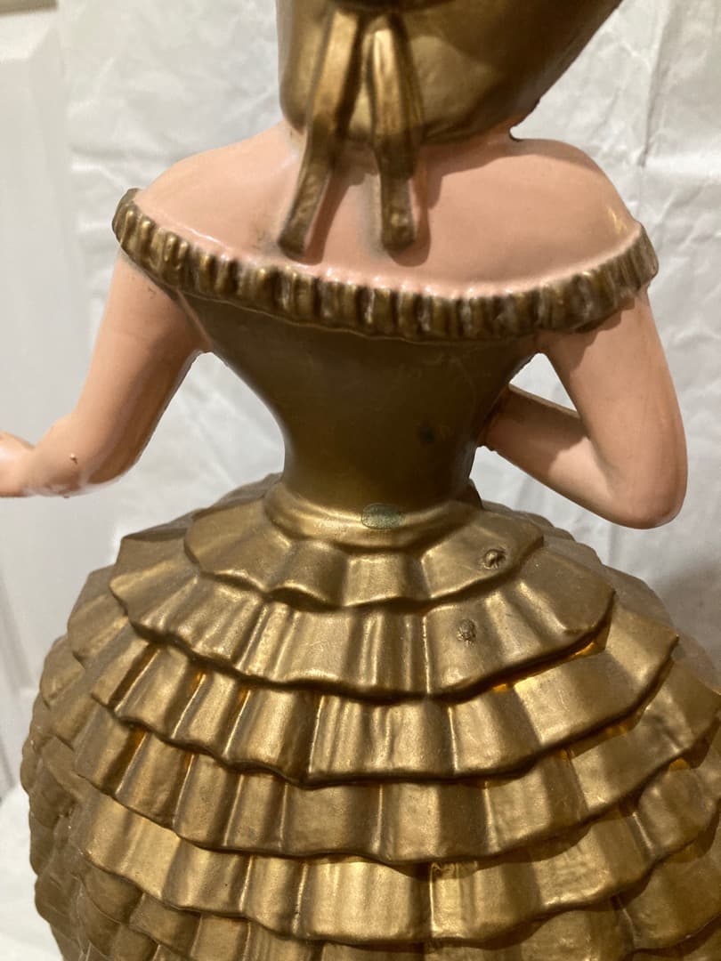 大きめ ヴィンテージ フィギュア 置物 バー 貴婦人 レディー 50年代？ 女性