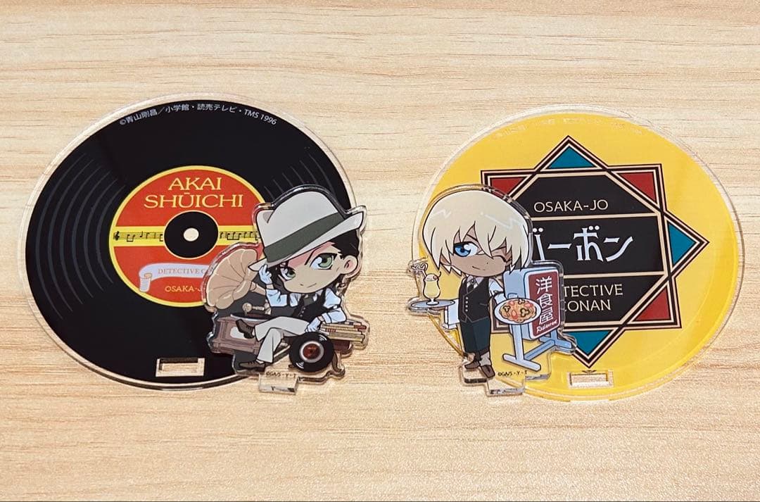 セット最安値☆名探偵コナン 大阪城 レトロ アクリルコースター 赤井