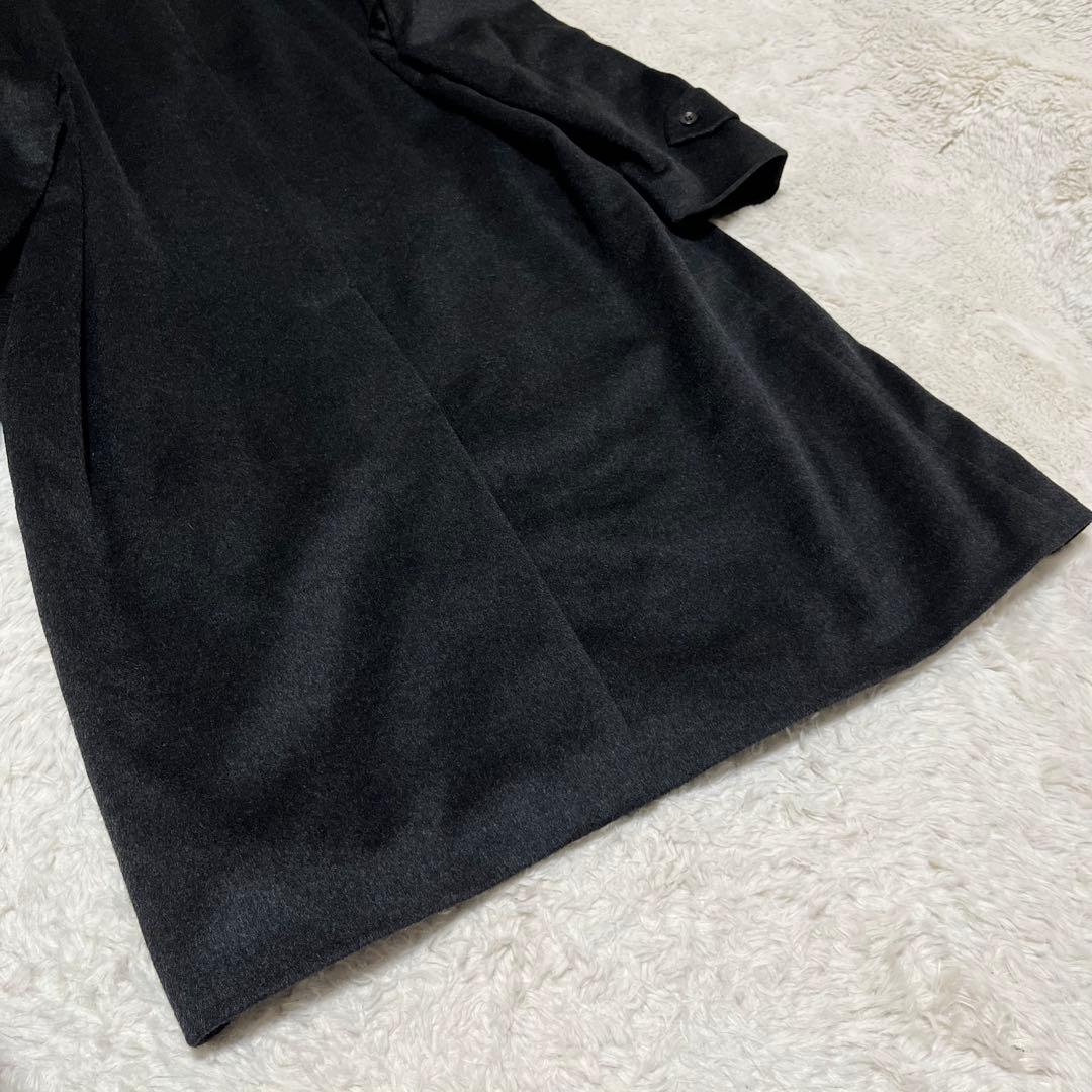 美品　メンズ L&B カシミヤ100% ロングコート　ステンカラーコート　M L