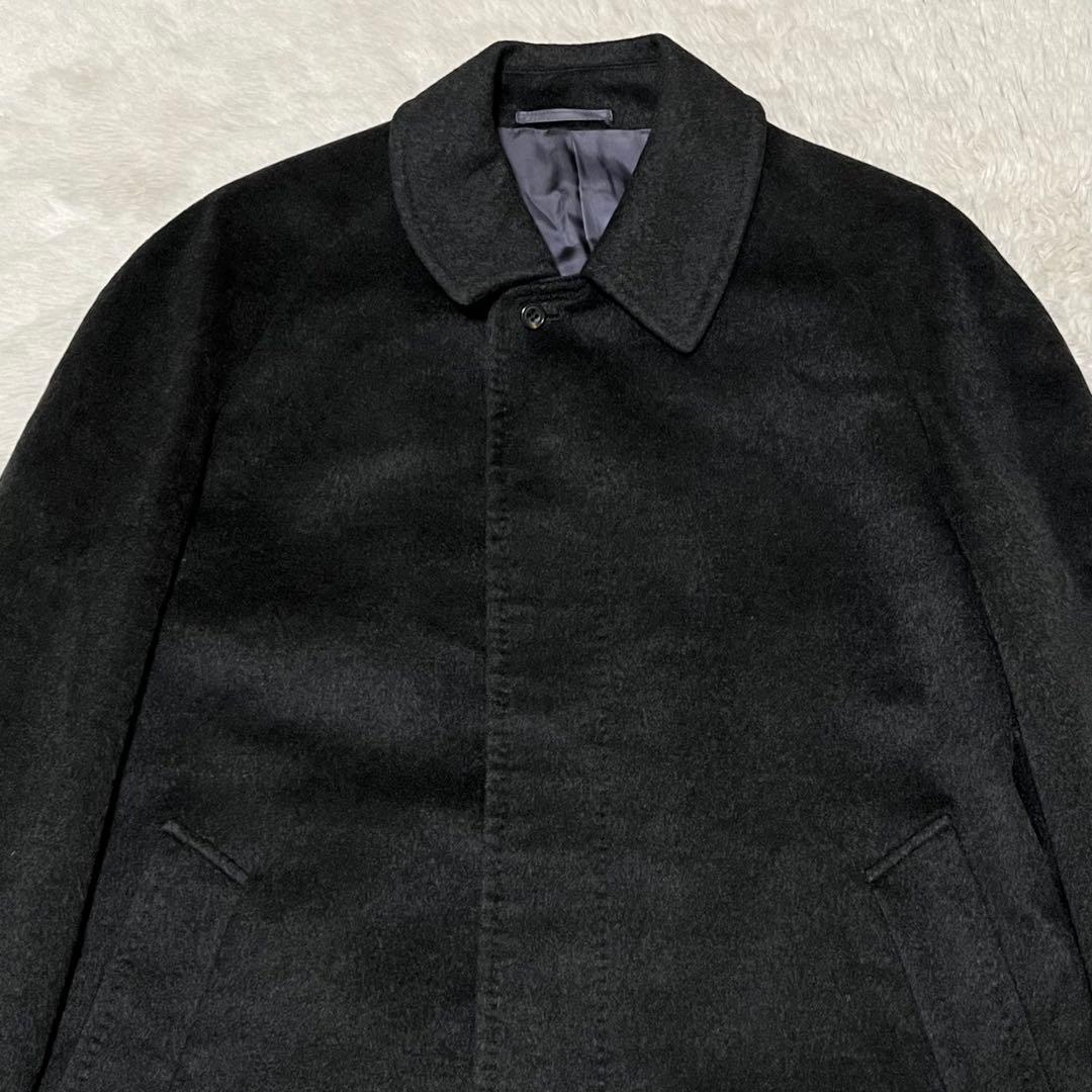 美品　メンズ L&B カシミヤ100% ロングコート　ステンカラーコート　M L